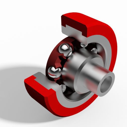 Rollenlager KLY AKT GmbH Radial Stahl Kunststoff