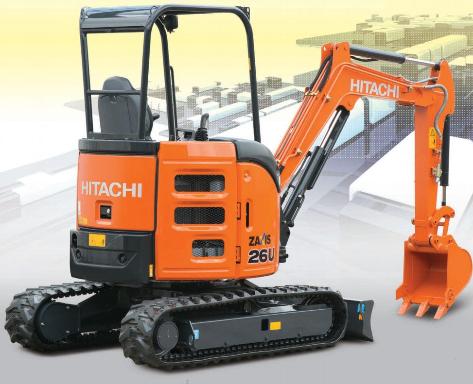 Minibagger - ZX26U-5A - HITACHI Construction Machinery - auf