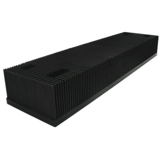 Großer Alu-Kühlkörper 100x69x27 Mm - 22 Lamellen, Schwarz Eloxiert Für Elektronik, LED, Router, Raspberry Pi