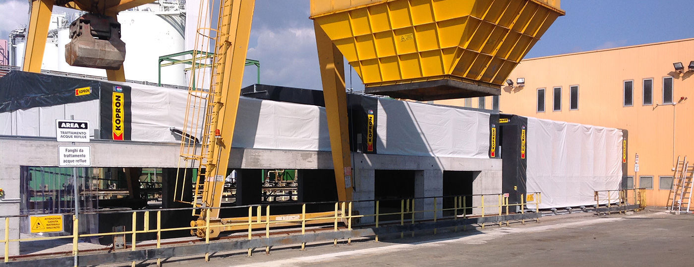 Temporare Uberdachung Kopron Spa