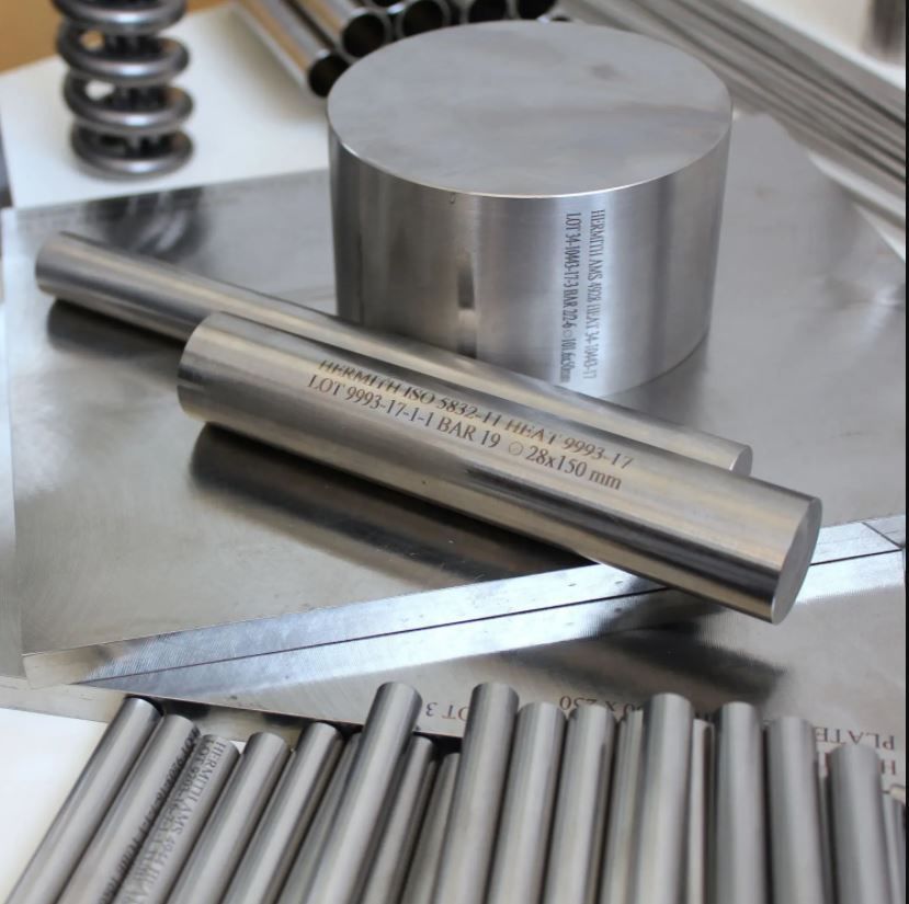 Titanlegierungsstab Hermith GmbH Grad 5 / Ti6Al4V ELI / Ti6Al7Nb