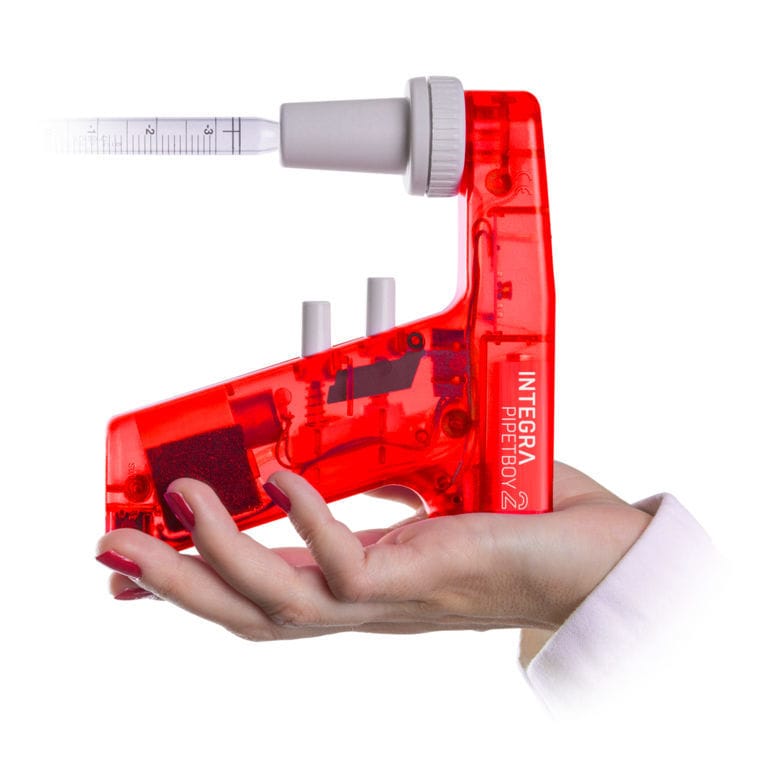 Batteriebetriebener Pipettierhelfer PIPETBOY acu 2 IBS INTEGRA