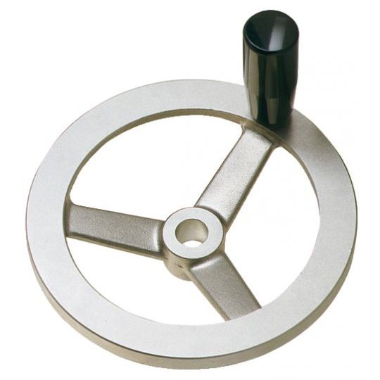 3-Speichen Handrad Verchromt - 15,2cm Durchmesser