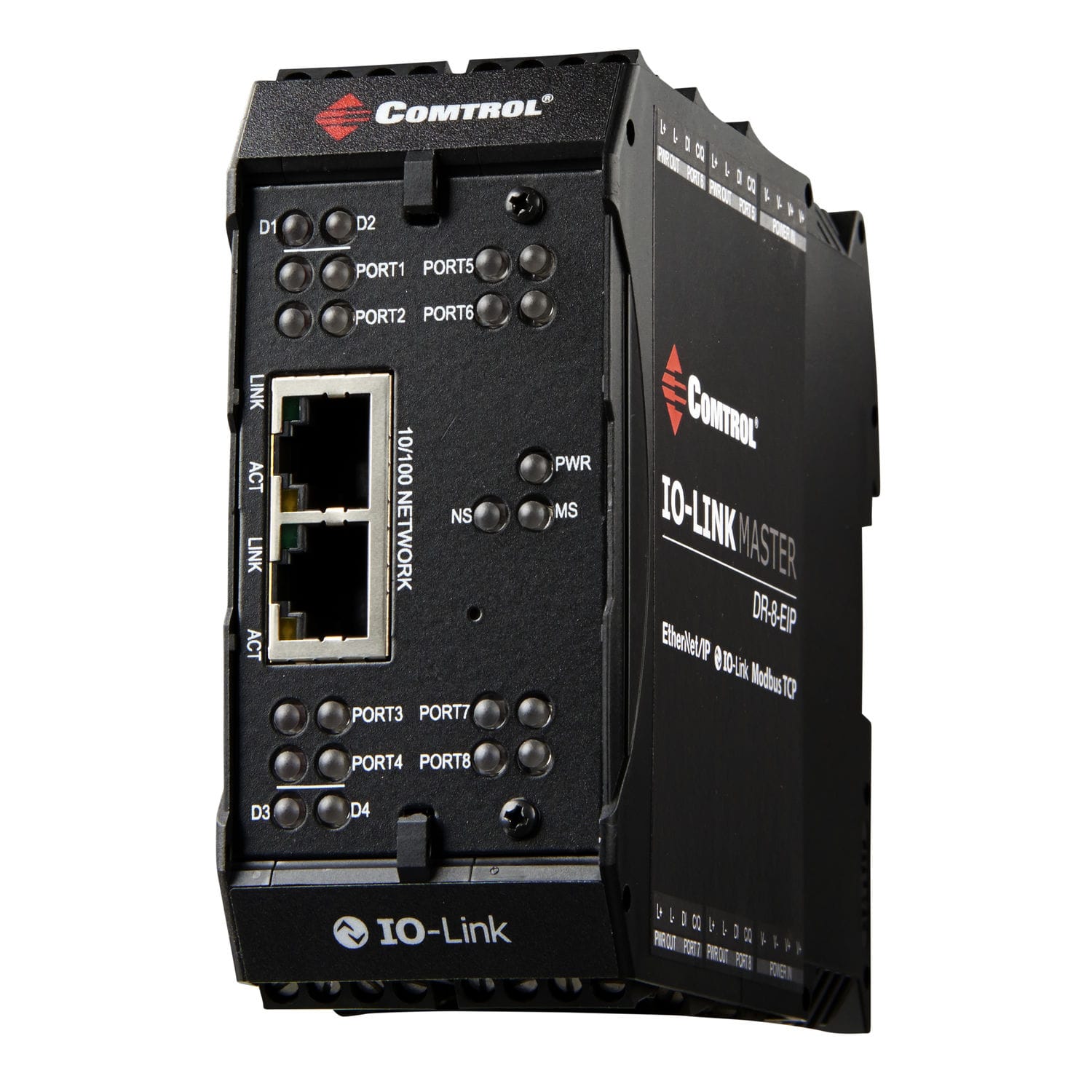 Gateway für Kommunikation IOLink Master DR8PNIO Comtrol Corporation / Modbus