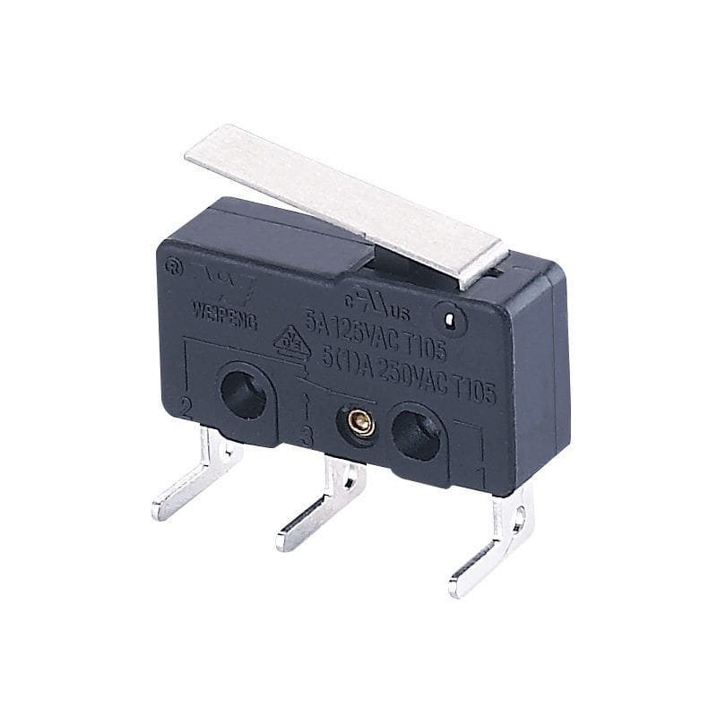 10 Stück SPDT Mikroschalter 5A 250V Mit Rollenhebe Produktbild-Vorschau 2