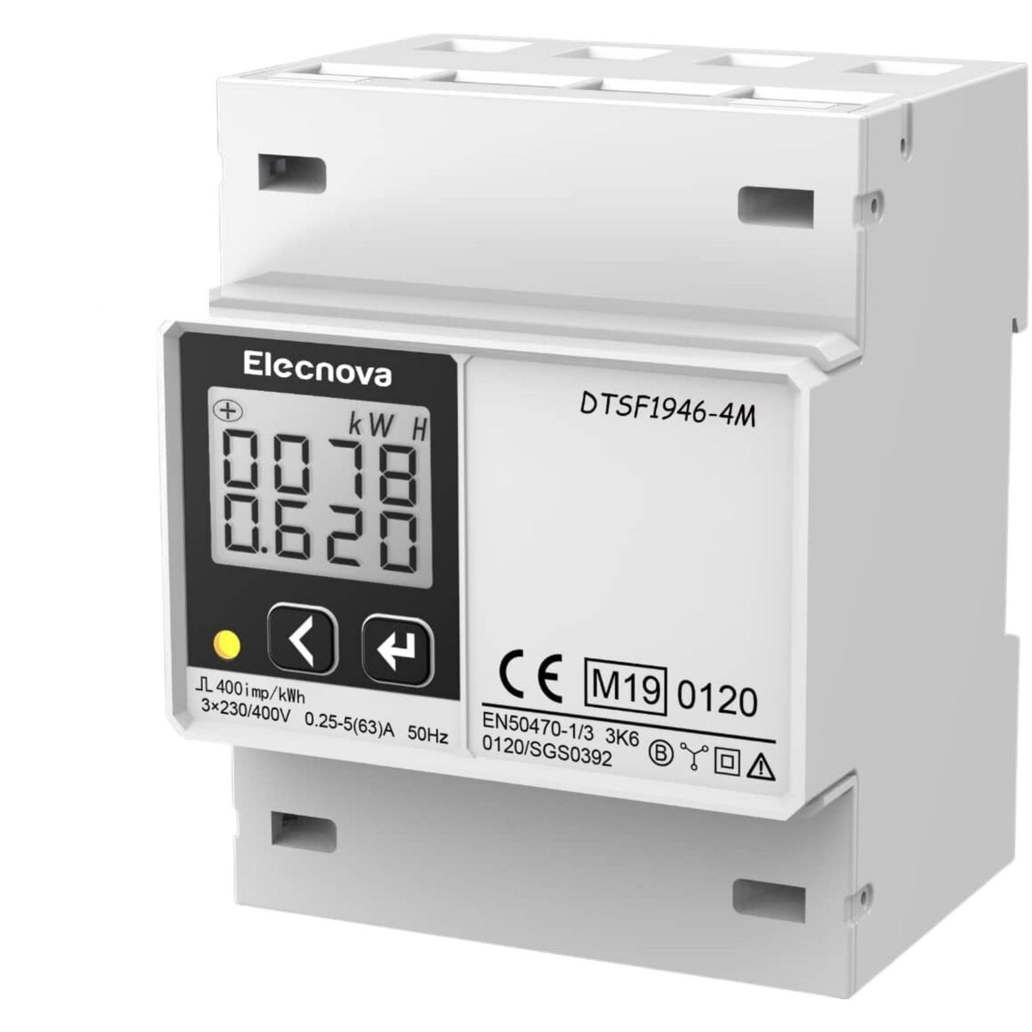 Dreiphasiger elektrischer Energiezähler DTS19464M MID Elecnova