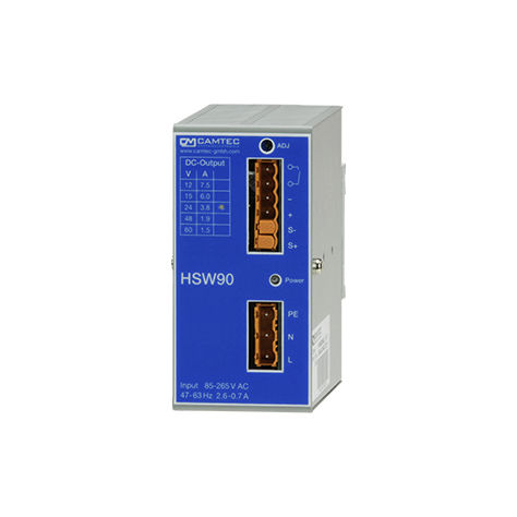 Ac Dc Netzteil Hsw Camtec Power Supplies Gmbh Einphasig F R Din Schiene