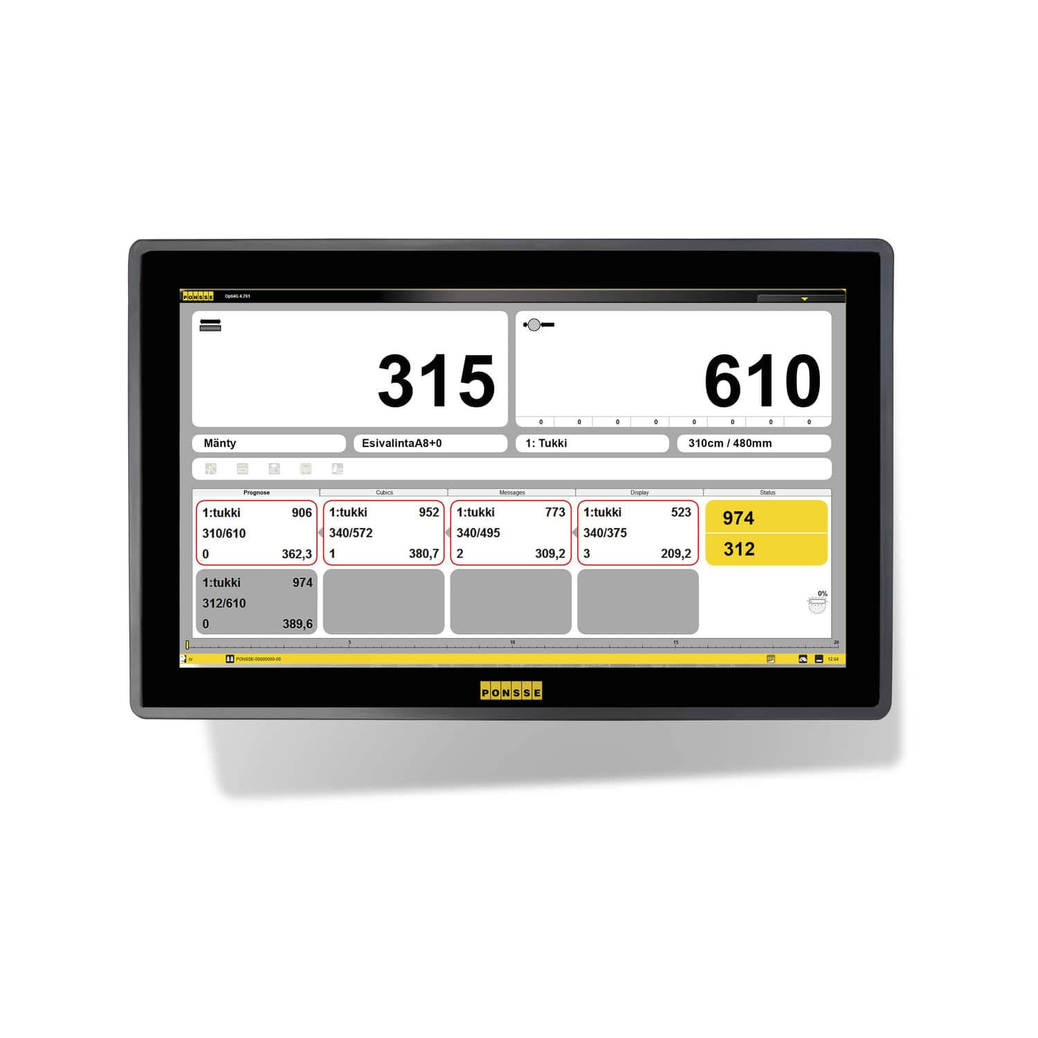 Management-Software - Opti 4G - PONSSE - Kalibrierung / Schnittstellen ...