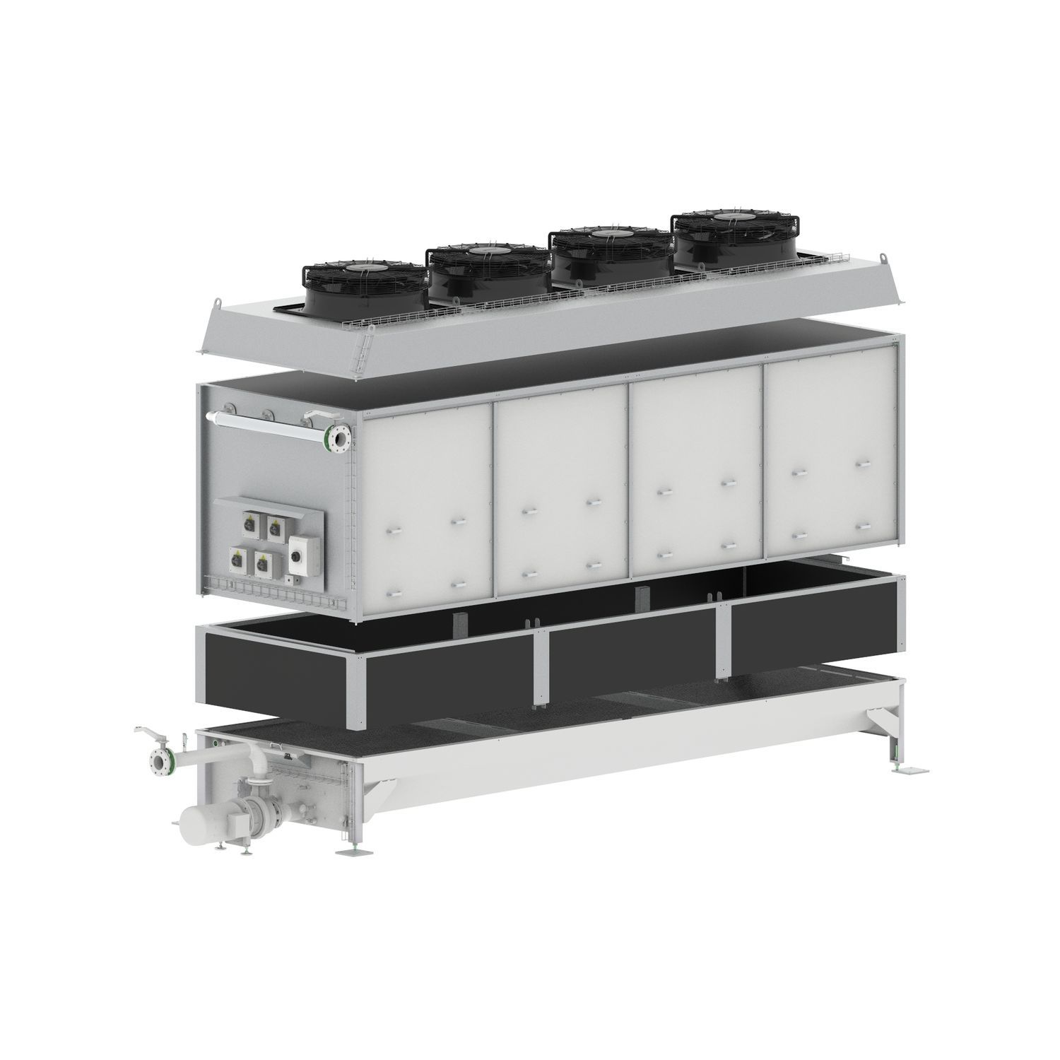 Kühlturm mit offenem Kreislauf VapoChill KRONES modular / Prozess