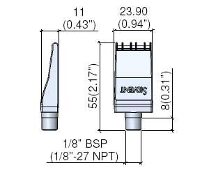 Reinigungsdüse - 921 - SILVENT - Kühlung / zur Trocknung / Luft