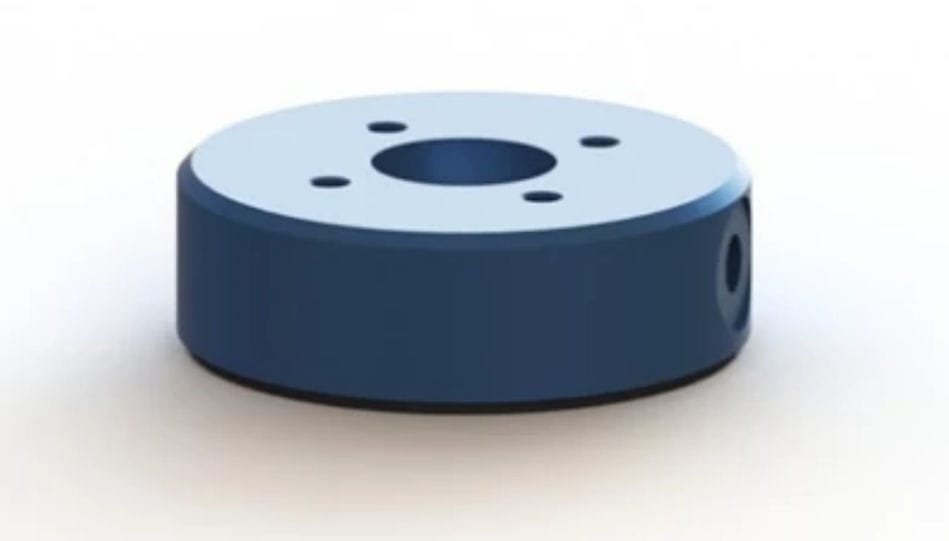 Flache Lagereinheit OAVR050RV OAV Air Bearings Luftkissen / Aluminium / mit VakuumVorspannung