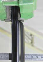 Lippendichtung / gerillt / EPDM / Kompression