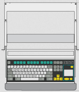 Tastatur auf Einschub