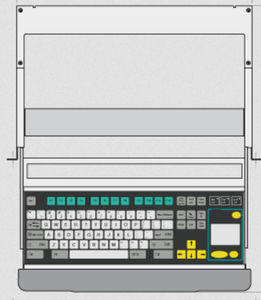 Tastatur auf Einschub