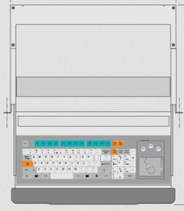 Tastatur auf Einschub