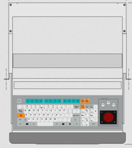 Tastatur auf Einschub
