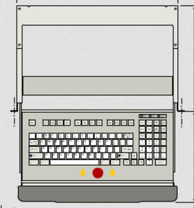 Tastatur auf Einschub