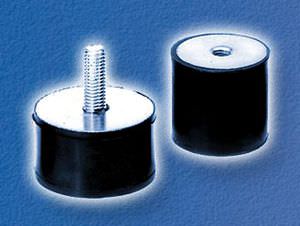 zylindrische elastische Lagerung / Gummi / Metall