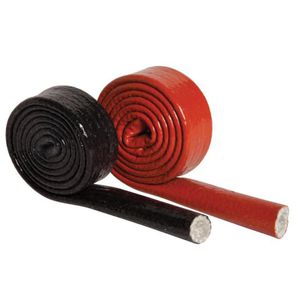 Flammen-Schutz-rotes Hochtemperaturfiberglas-Sleeving Schlauch-und  Kabel-thermische Sperren