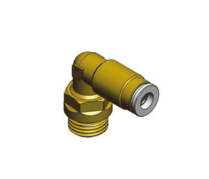 Push-in-Anschluss / Gewinde / 90°-Winkel / hydraulisch