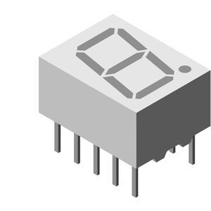 LED-Displays / 7 Segmente / einzahlig / elektronisch