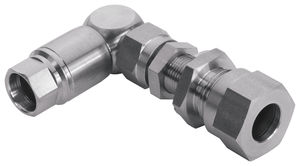 Schraubanschluss / Winkel / hydraulisch / Messing
