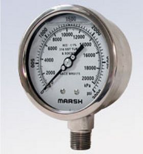 Manometer mit Zifferblatt-Anzeige