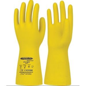 Handschuhe für Materialumschlag