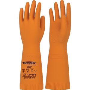 Handschuhe für Materialumschlag