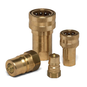 Schnellkupplung / gerade / hydraulisch / Messing