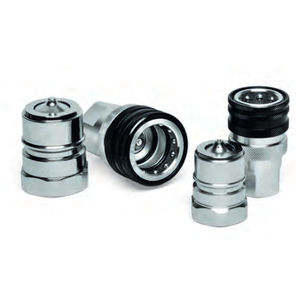 Schnellkupplung / gerade / hydraulisch / aus Kohlenstoffstahl