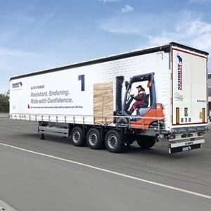 Baumaschinentransporter-Sattelauflieger 1