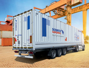 Baumaschinentransporter-Sattelauflieger