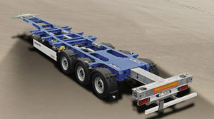 Sattelauflieger für Containertransport