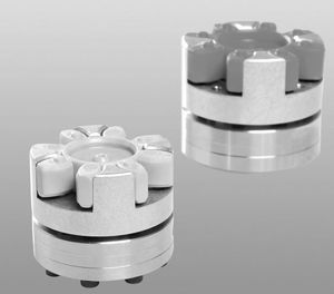 Klauenkupplung / spielfrei / Pin und Buchse