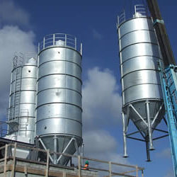 Silo mit konischem Boden