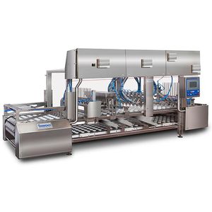 Abfüllanlage für die Lebensmittelindustrie / zur Eiscremeproduktion / Becher / automatisch