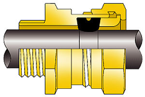 Kabelverschraubung aus vernickeltem Messing / Edelstahl / ex-geschützt / Hochsicherheit