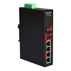 Ethernet-Switch / unmanaged / 5 ports / DIN-Schienen / für Wandmontage