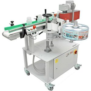 automatische Etikettiermaschine / für selbstklebende Etiketten / Inline / für Seitenauftrag