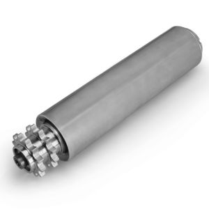 Förderrolle mit Kettenantrieb
