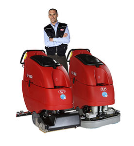 handgeführte Scheuersaugmaschine