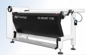 Zerlegepresse für Flexodruckplatte