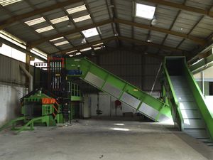 Ballenpresse für Karton