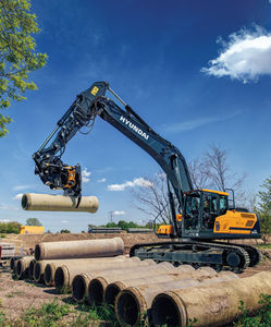 mittelgroßer Bagger