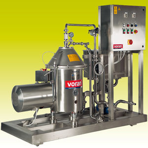 Zentrifugalabscheider / für Flüssigkeiten / für Produktionsanlage / für die Lebensmittelindustrie