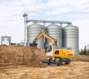 mittelgroßer Bagger