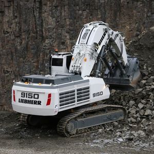 großformatiger Bagger