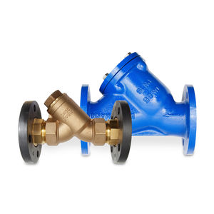 Wasserfilter / Y-förmig / eingebaut / Flansch