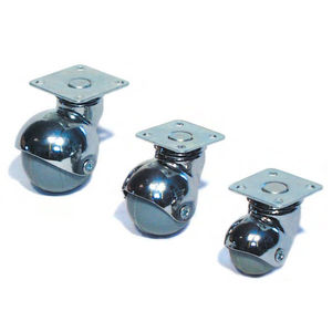 Lenkrolle / mit drehbarer Grundplatte / Monoblock / sphärisch